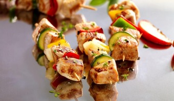 Brochettes de poulet à la plancha